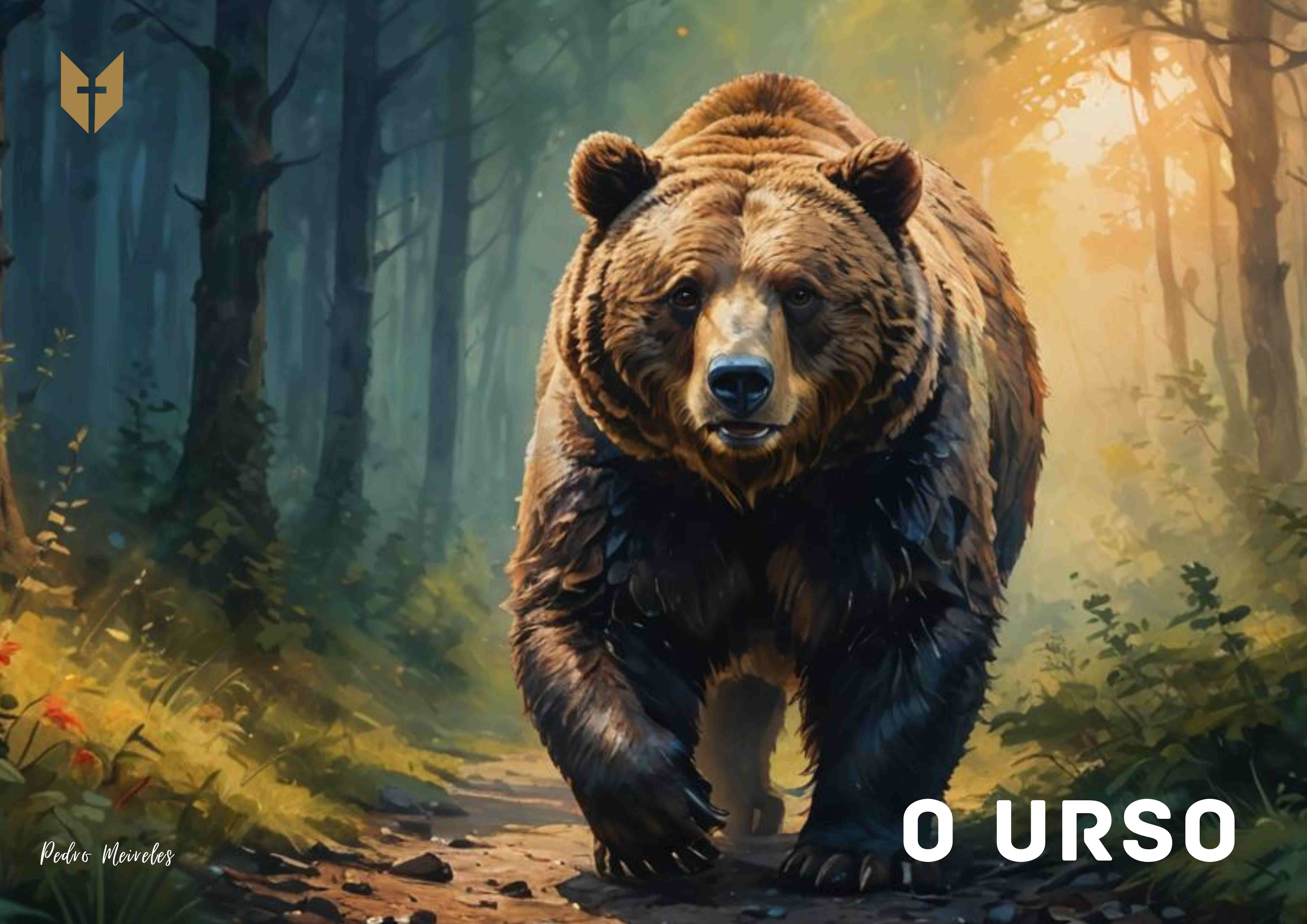 Capa do livro O Urso - Uma História de Coragem e Amizade por Pedro Meireles